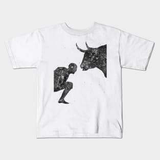 Bullfighter black and white Kids T-Shirt